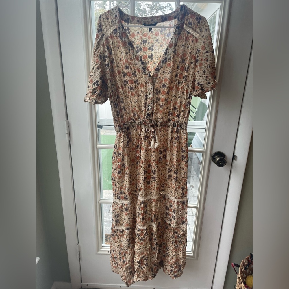 Cassee's Floral Print Midi Dress